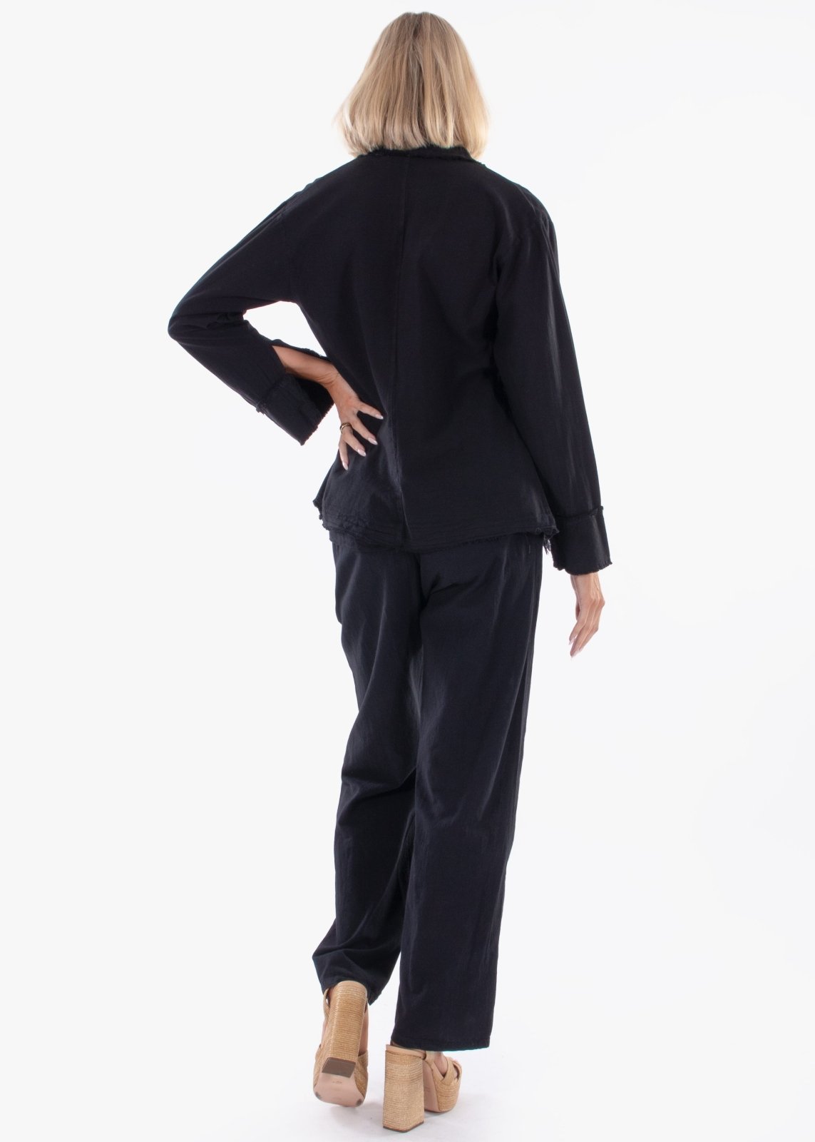 'Alessia' Long Cotton Jacket WOMEN'S JACKET for women resort wear - Seaspice Resort Wear