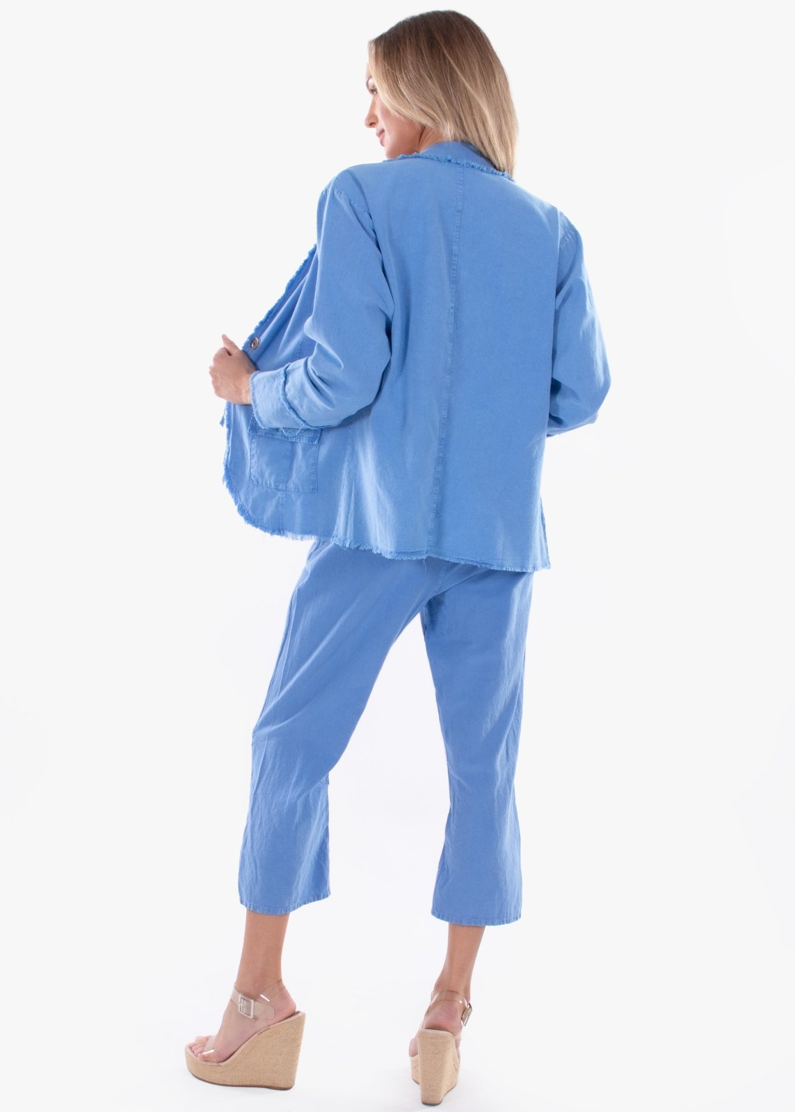 'Alessia' Long Cotton Jacket WOMEN'S JACKET for women resort wear - Seaspice Resort Wear