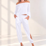 'Allegra' Flowy Off Shoulder Top WOMEN'S TOP for women resort wear - Seaspice Resort Wear