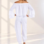 'Allegra' Flowy Off Shoulder Top WOMEN'S TOP for women resort wear - Seaspice Resort Wear
