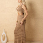 ‘Alma’ Crochet Maxi Skirt WOMEN'S SKIRT for women resort wear - Seaspice Resort Wear