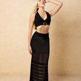‘Alma’ Crochet Maxi Skirt WOMEN'S SKIRT for women resort wear - Seaspice Resort Wear