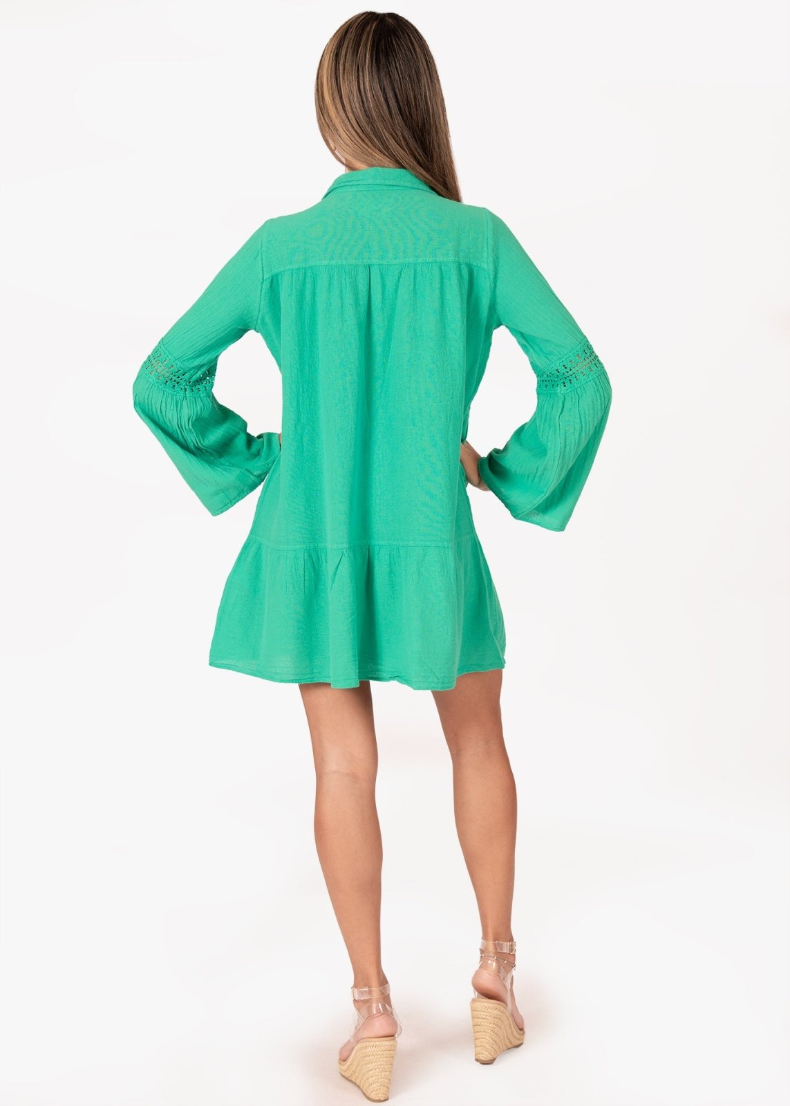 'Alma' Long Sleeve Mini Dress WOMEN'S DRESS for women resort wear - Seaspice Resort Wear