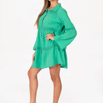 'Alma' Long Sleeve Mini Dress WOMEN'S DRESS for women resort wear - Seaspice Resort Wear
