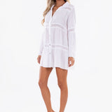 'Alma' Long Sleeve Mini Dress WOMEN'S DRESS for women resort wear - Seaspice Resort Wear
