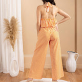 'Althea' Striped Tie - Front Halter WOMEN'S TOP for women resort wear - Seaspice Resort Wear