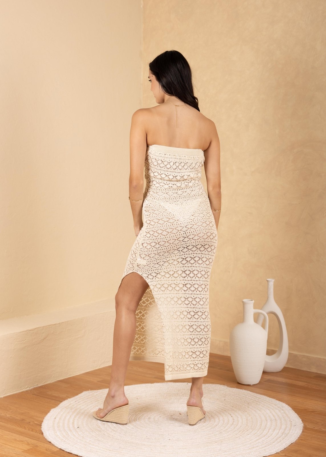'Amara' Crochet Mesh Dress - Seaspice Resort Wear Black / MD/LG 'Amara' Crochet Mesh Dress - Seaspice Resort Wear Black / MD/LG