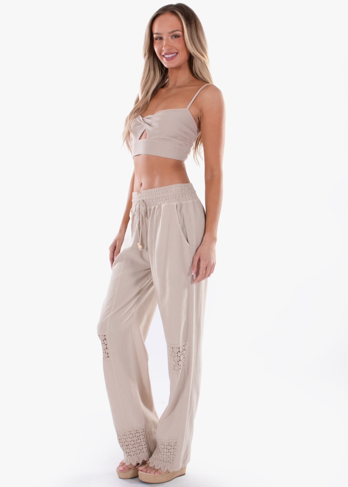 'Amber' Twist Crop Top WOMEN'S TOP for women resort wear - Seaspice Resort Wear