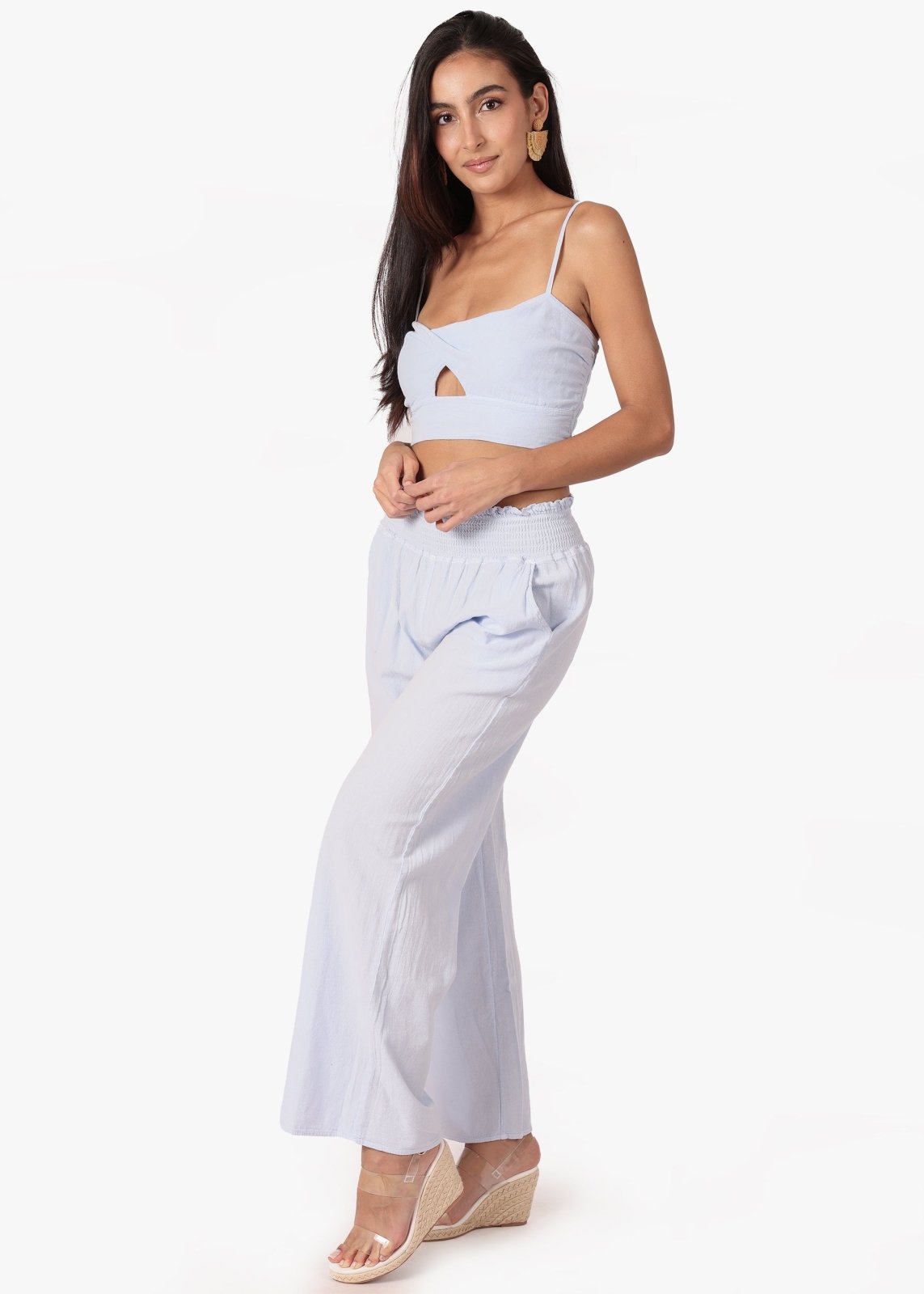 'Amber' Twist Crop Top WOMEN'S TOP for women resort wear - Seaspice Resort Wear
