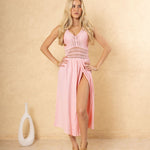 'Arabella' Panel High Split Midi Dress WOMEN'S DRESS for women resort wear - Seaspice Resort Wear