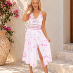 'Arabella' Panel High Split Midi Dress WOMEN'S DRESS for women resort wear - Seaspice Resort Wear