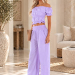 'Aubrey' Puffed Sleeve Top WOMEN'S TOP for women resort wear - Seaspice Resort Wear