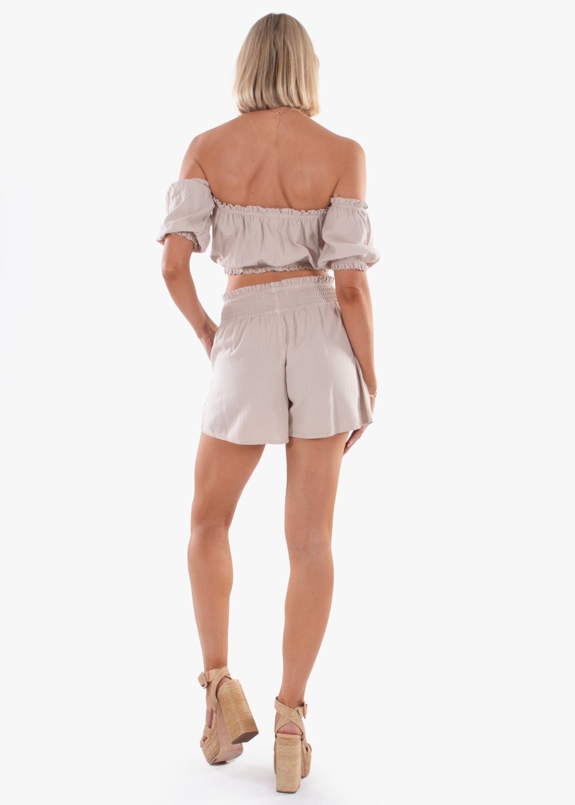 'Ayla' Puffed Sleeve Top WOMEN'S TOP for women resort wear - Seaspice Resort Wear