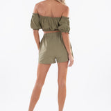 'Ayla' Puffed Sleeve Top WOMEN'S TOP for women resort wear - Seaspice Resort Wear