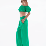 'Ayla' Puffed Sleeve Top WOMEN'S TOP for women resort wear - Seaspice Resort Wear