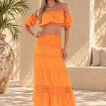 'Ayla' Puffed Sleeve Top WOMEN'S TOP for women resort wear - Seaspice Resort Wear