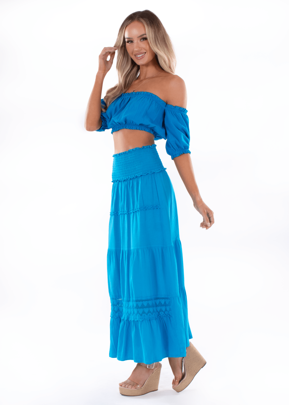 'Ayla' Puffed Sleeve Top WOMEN'S TOP for women resort wear - Seaspice Resort Wear