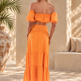 'Ayla' Puffed Sleeve Top WOMEN'S TOP for women resort wear - Seaspice Resort Wear