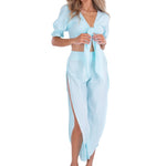 'Azalea' Split Thigh Pants WOMEN'S PANTS for women resort wear - Seaspice Resort Wear