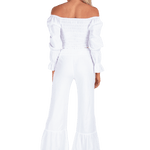 'Belle' Shirred Long Sleeve Top WOMEN'S TOP for women resort wear - Seaspice Resort Wear