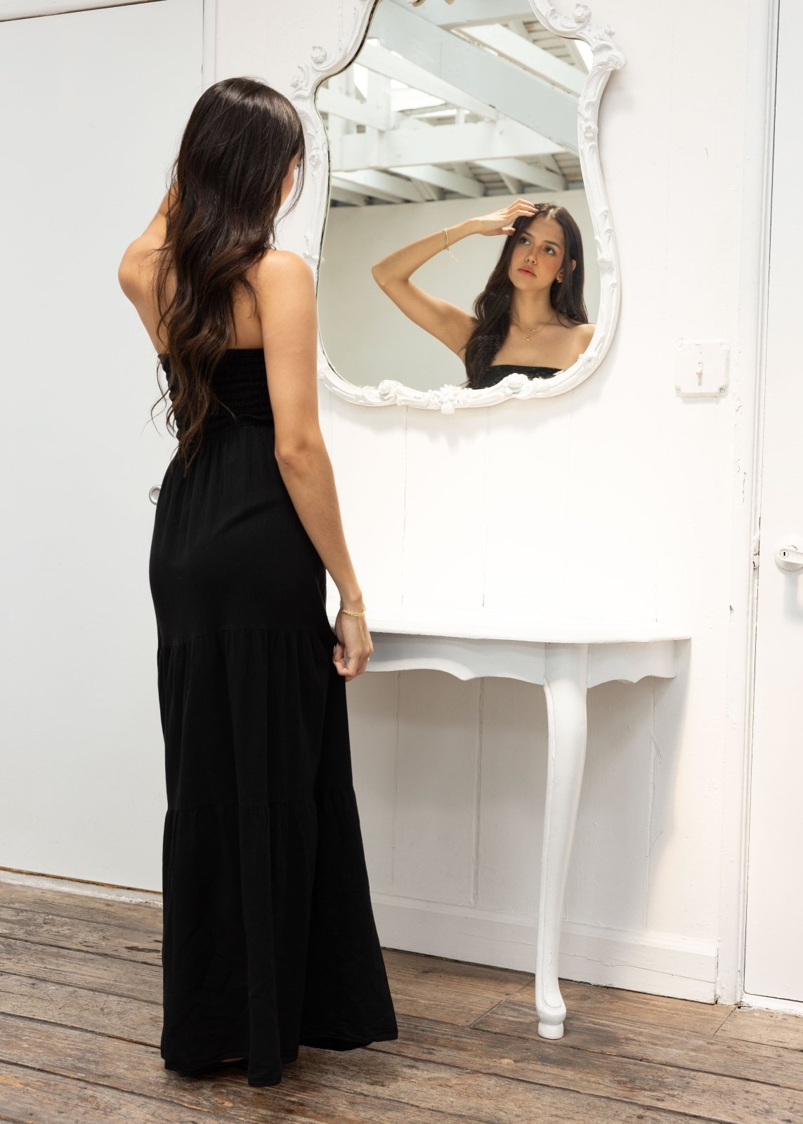 strapless maxi dresses for women Bliss' Strapless Maxi Dress