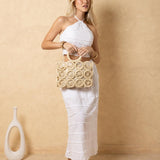 'Briar' Structured Woven Bag - Natural Materials ACCESSORIES for women resort wear - Seaspice Resort Wear