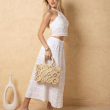 'Briar' Structured Woven Bag - Natural Materials ACCESSORIES for women resort wear - Seaspice Resort Wear