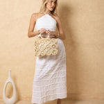 'Briar' Structured Woven Bag - Natural Materials ACCESSORIES for women resort wear - Seaspice Resort Wear