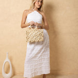'Briar' Structured Woven Bag - Natural Materials ACCESSORIES for women resort wear - Seaspice Resort Wear