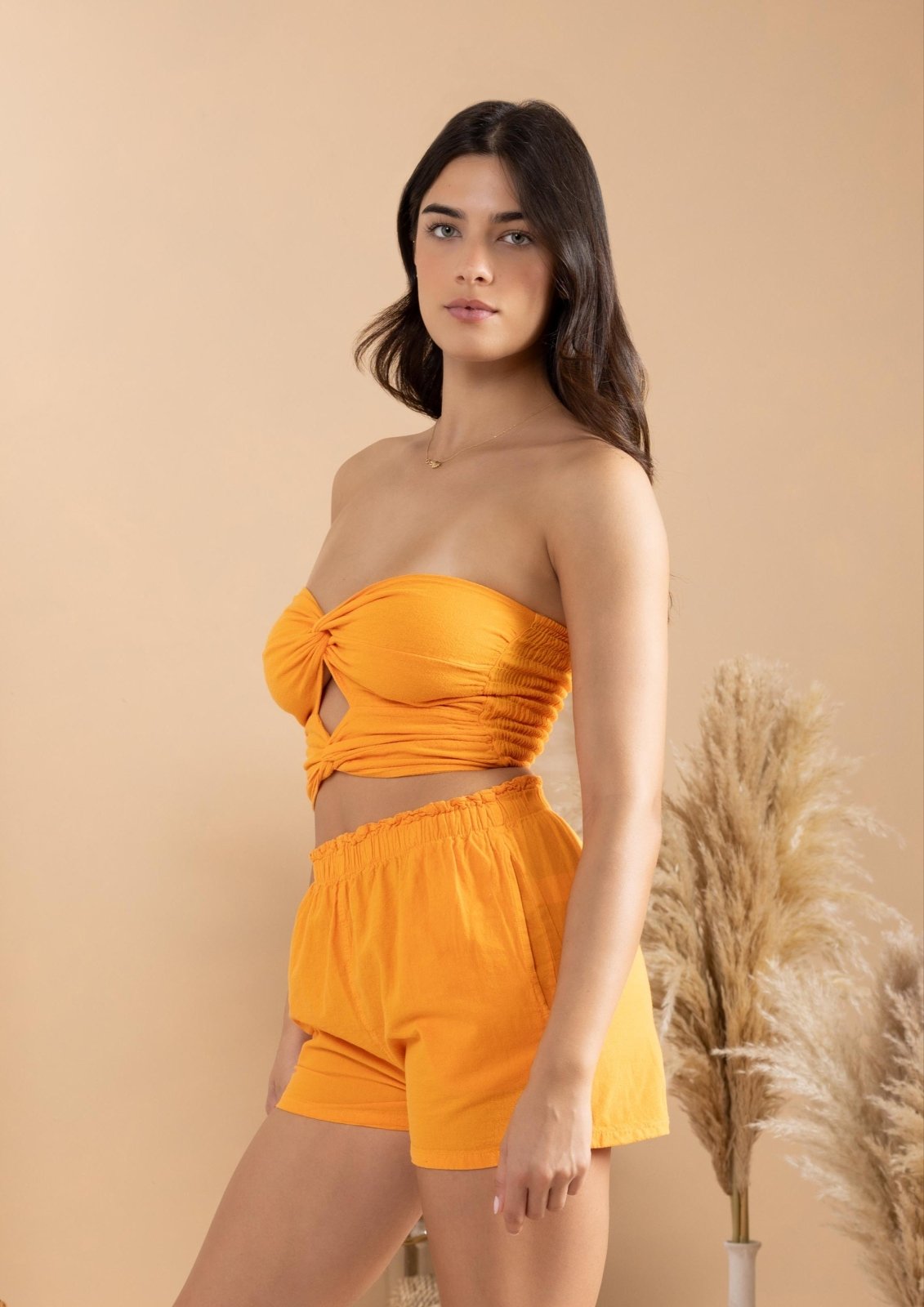 'Brisa' Double Twist Crop Top WOMEN'S TOP for women resort wear - Seaspice Resort Wear