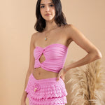 'Brisa' Double Twist Crop Top WOMEN'S TOP for women resort wear - Seaspice Resort Wear