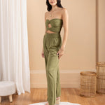 'Brisa' Double Twist Crop Top WOMEN'S TOP for women resort wear - Seaspice Resort Wear