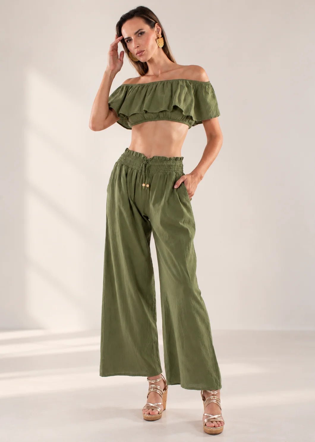 'Brooklyn' Off Shoulder Top WOMEN'S TOP for women resort wear - Seaspice Resort Wear