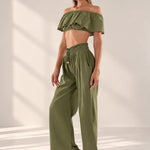'Brooklyn' Off Shoulder Top WOMEN'S TOP for women resort wear - Seaspice Resort Wear
