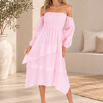 'Calliope' Off Shoulder Midi Dress WOMEN'S DRESS for women resort wear - Seaspice Resort Wear