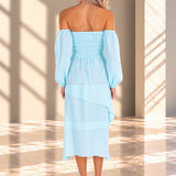 'Calliope' Off Shoulder Midi Dress WOMEN'S DRESS for women resort wear - Seaspice Resort Wear
