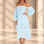 'Calliope' Off Shoulder Midi Dress WOMEN'S DRESS for women resort wear - Seaspice Resort Wear