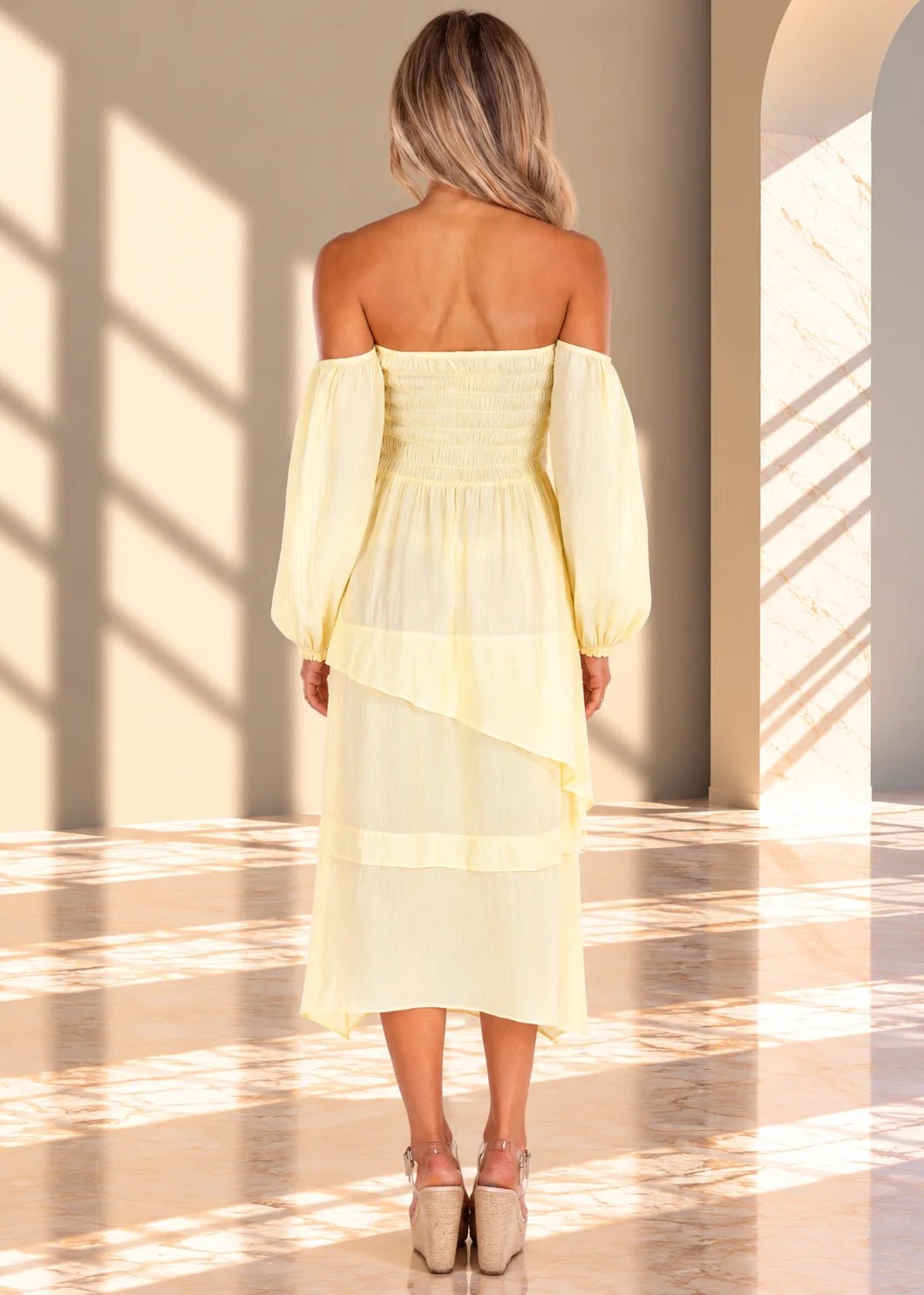 'Calliope' Off Shoulder Midi Dress WOMEN'S DRESS for women resort wear - Seaspice Resort Wear