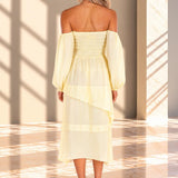 'Calliope' Off Shoulder Midi Dress WOMEN'S DRESS for women resort wear - Seaspice Resort Wear