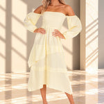 'Calliope' Off Shoulder Midi Dress WOMEN'S DRESS for women resort wear - Seaspice Resort Wear