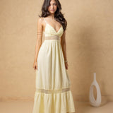 'Carmela' Crochet Trim Maxi Dress WOMEN'S DRESS for women resort wear - Seaspice Resort Wear
