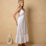 'Carmela' Crochet Trim Maxi Dress WOMEN'S DRESS for women resort wear - Seaspice Resort Wear