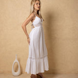 'Carmela' Crochet Trim Maxi Dress WOMEN'S DRESS for women resort wear - Seaspice Resort Wear