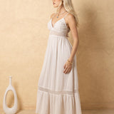 'Carmela' Crochet Trim Maxi Dress WOMEN'S DRESS for women resort wear - Seaspice Resort Wear