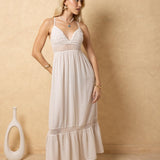 'Carmela' Crochet Trim Maxi Dress WOMEN'S DRESS for women resort wear - Seaspice Resort Wear