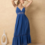 'Carmela' Crochet Trim Maxi Dress WOMEN'S DRESS for women resort wear - Seaspice Resort Wear