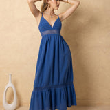 'Carmela' Crochet Trim Maxi Dress WOMEN'S DRESS for women resort wear - Seaspice Resort Wear