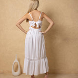 'Carmela' Crochet Trim Maxi Dress WOMEN'S DRESS for women resort wear - Seaspice Resort Wear