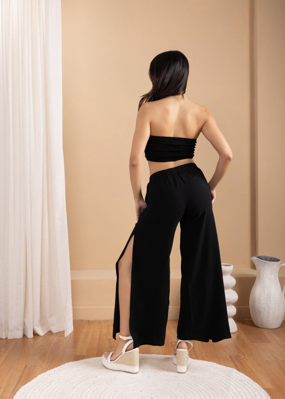 'Celie' Side Slit Pants WOMEN'S PANTS for women resort wear - Seaspice Resort Wear