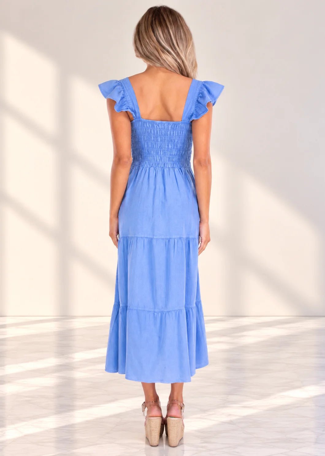 'Christina' Ruffle Sleeve Dress WOMEN'S DRESS for women resort wear - Seaspice Resort Wear